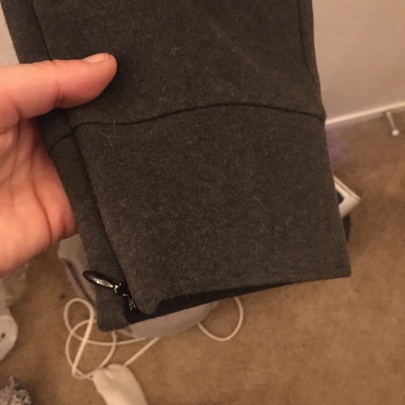 Everlane Street Fleece Joggers Ankle Zip Charcoal Gray Medium - Picture 4 of 8